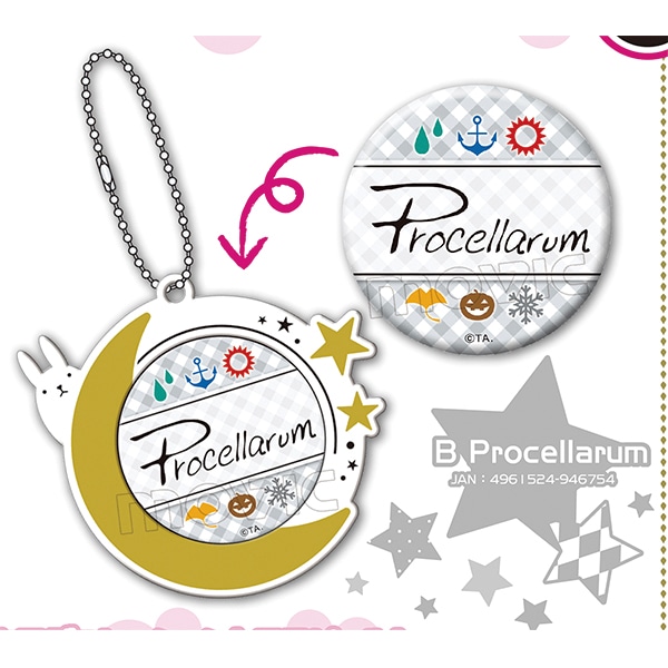 ツキウタ。缶バッジホルダー B：Procellarum